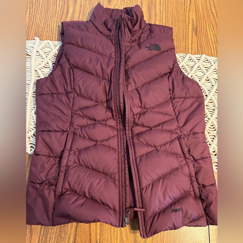 The North Face Maroon Quilted Vest